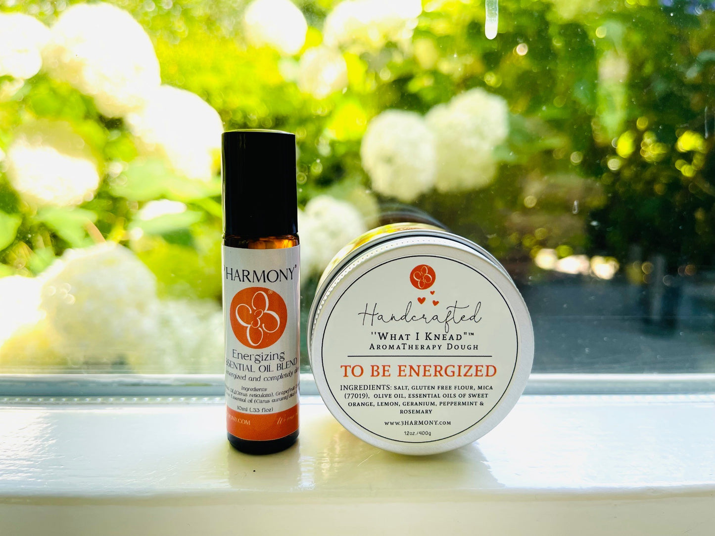 Mental health/stress relief Mini bundle with choice of What I Knead Stress Relief AromaTherapy dough and matching Essential oil rollerball bottle