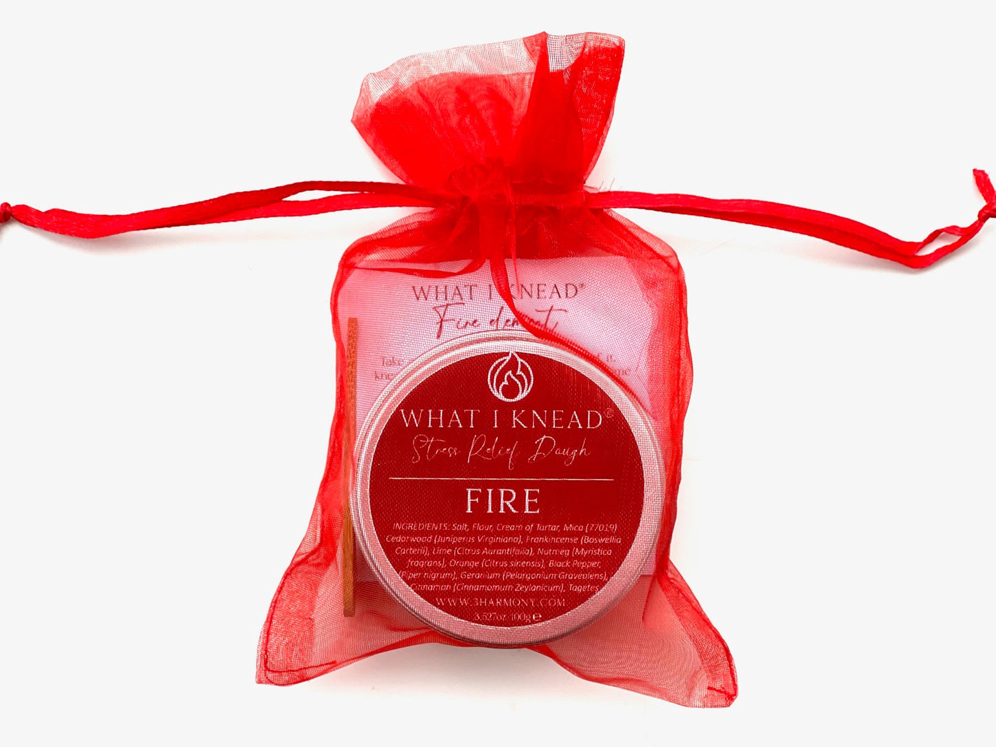 4 Elements Stress Relief Dough FIRE What I Knead self care mindfulness relaxation tool thank you friend birthday gift box set of 4