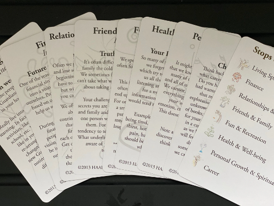 Self discovery Wheel of Life card deck