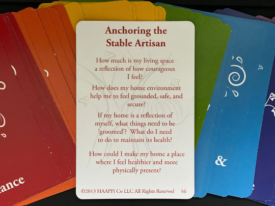 Self discovery Wheel of Life card deck