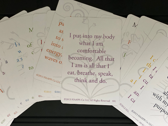 Self discovery Wheel of Life card deck