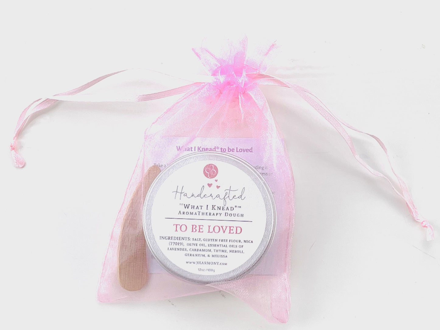 'What I Knead'® To Be Loved - Stress Relief AromaTherapy Dough with journaling questions & audio meditation
