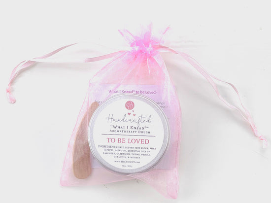 'What I Knead'® To Be Loved - Stress Relief AromaTherapy Dough with journaling questions & audio meditation