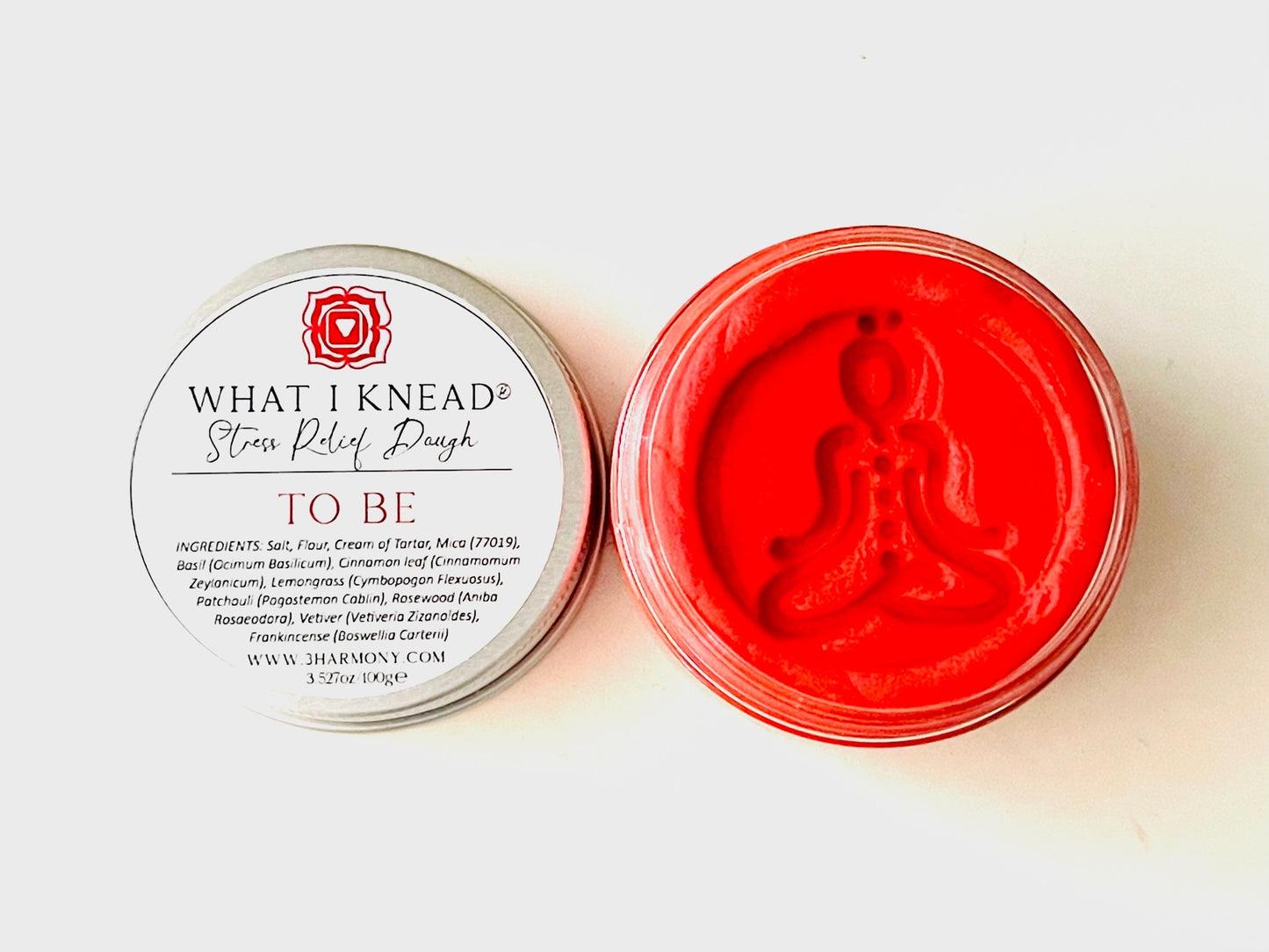 What I Knead to Be Root Chakra AromaTherapy Dough Muladhara Balancing Meditation tool Yoga self spiritual self care gift with card