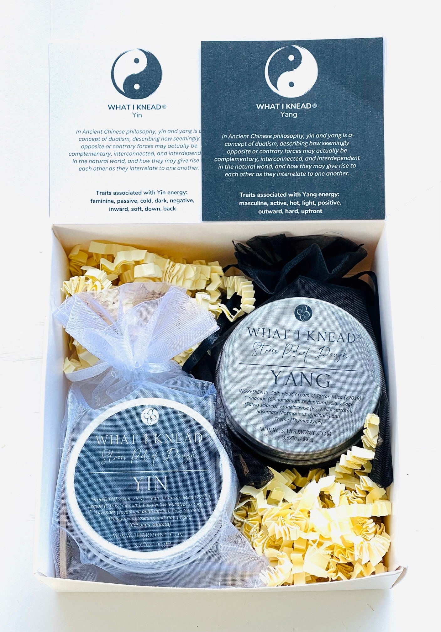 What I Knead® to be in Harmony - Yin Yang Stress Relief AromaTherapy Dough