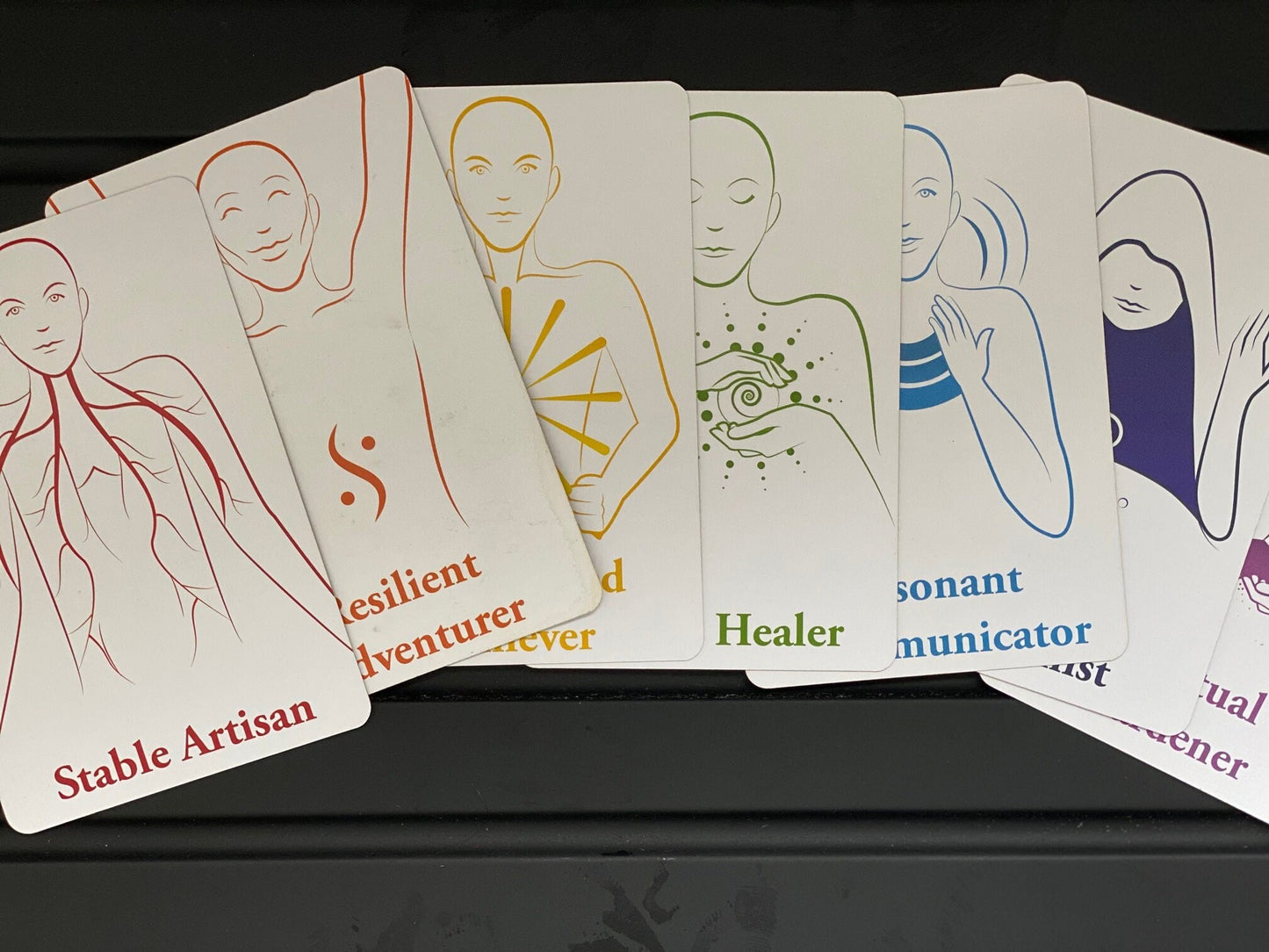 Self-discovery Card deck - Inner Alchemy self development tool personal & spiritual self care chakra inquiry cards
