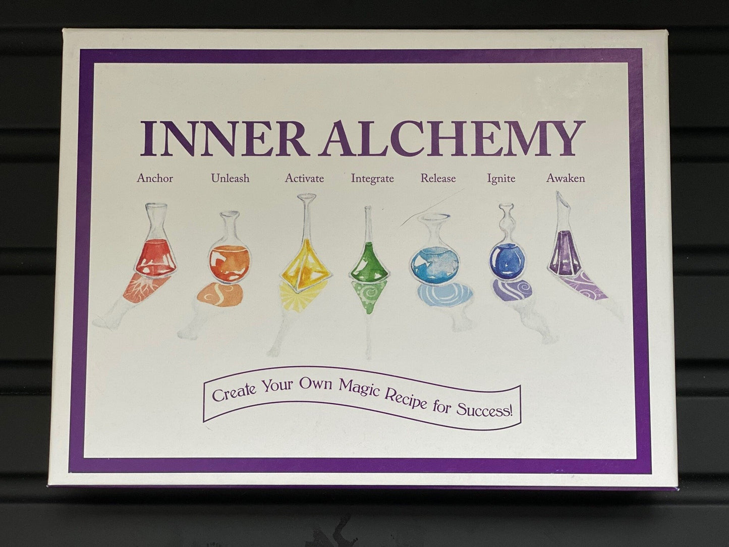 Self-discovery Card deck - Inner Alchemy self development tool personal & spiritual self care chakra inquiry cards