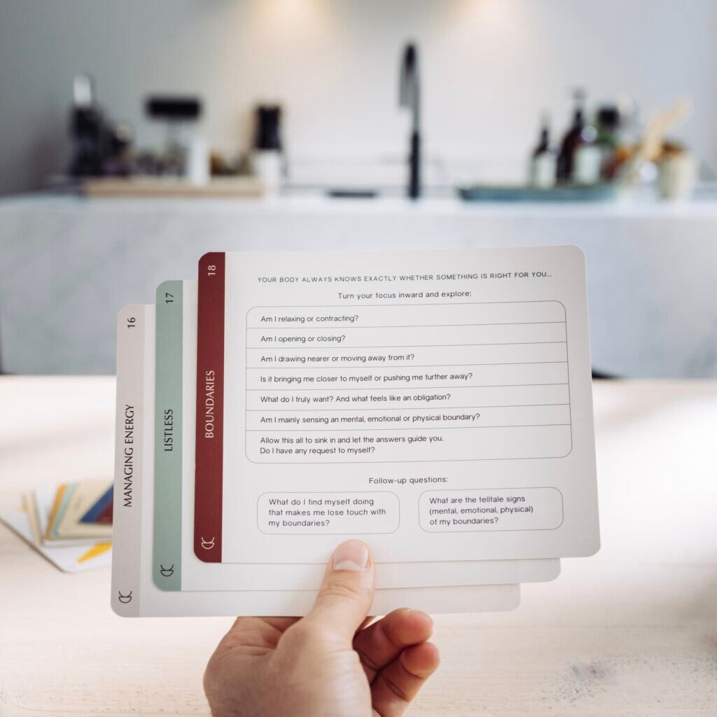Check-in cards - conversation with yourself