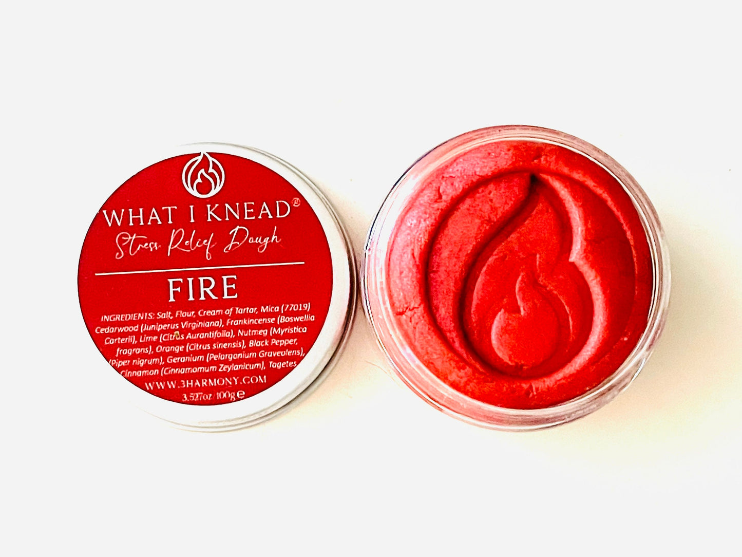 4 Elements Stress Relief Dough FIRE What I Knead self care mindfulness relaxation tool thank you friend birthday gift box set of 4