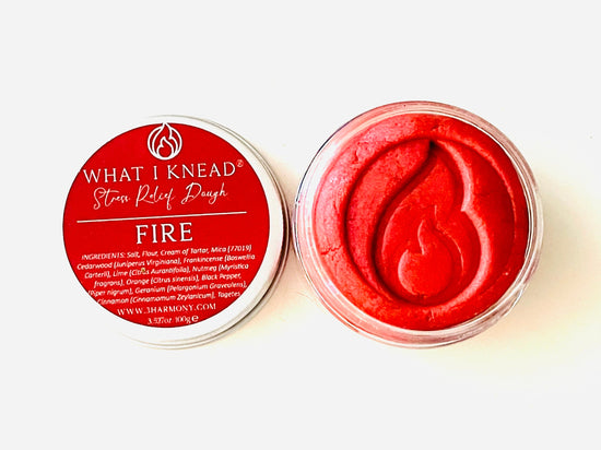 4 Elements Stress Relief Dough FIRE What I Knead self care mindfulness relaxation tool thank you friend birthday gift box set of 4