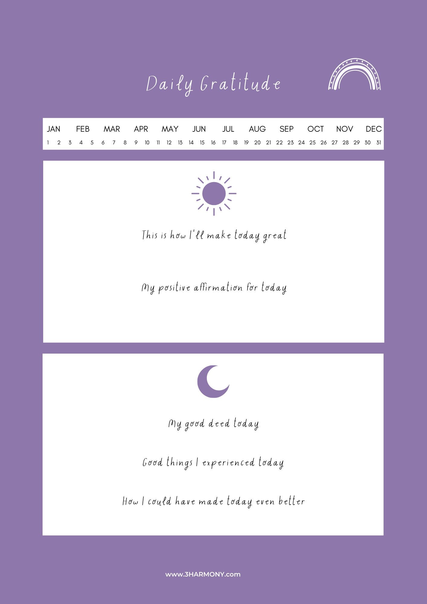 Digital Gratitude journal for daily inspiration, gratitude journal for iPad | Mindfulness Journal | Self Care journal for daily inspiration