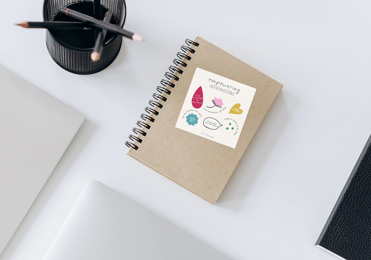 Digital 'Empowering Affirmations' print, affirmation card, therapy office decor, inspirational card idea, self care reminder