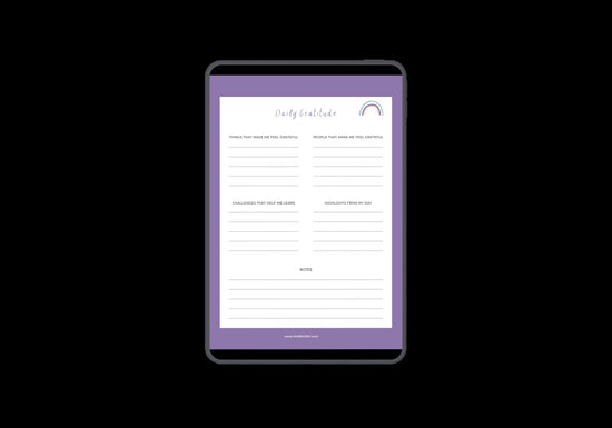 Digital Gratitude journal for daily inspiration, gratitude journal for iPad | Mindfulness Journal | Self Care journal for daily inspiration