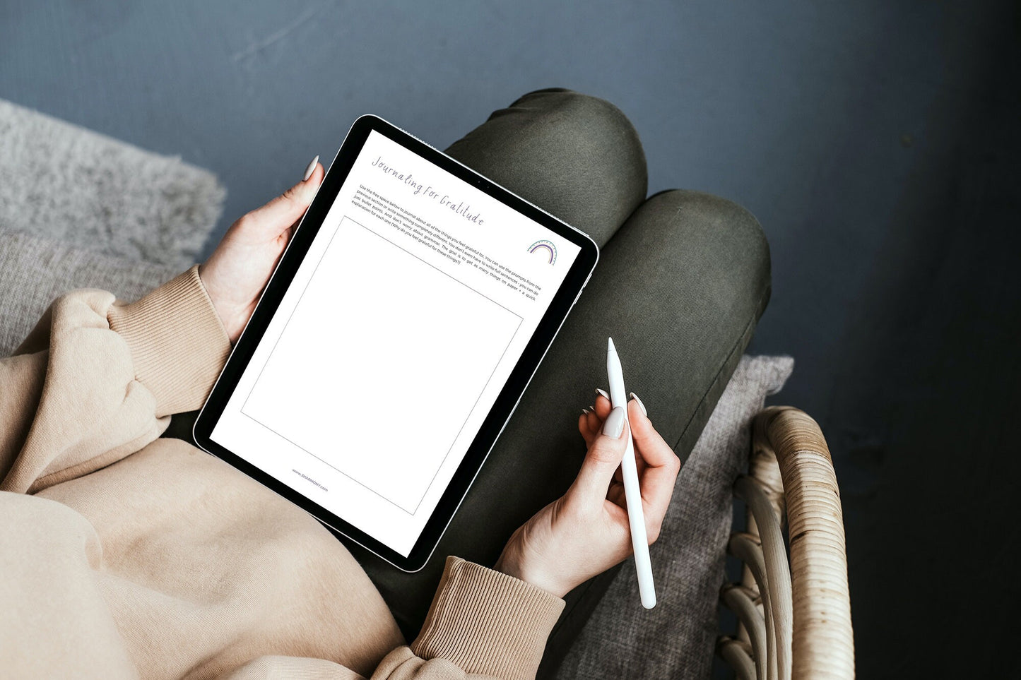 Digital Gratitude journal for daily inspiration, gratitude journal for iPad | Mindfulness Journal | Self Care journal for daily inspiration