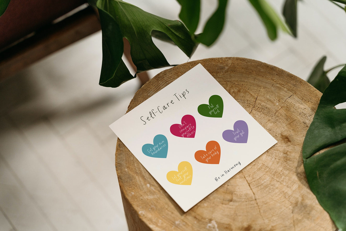 Bundle of 3 Digital 'Self Care' prints, therapy office decor, Valentine's Day card idea, large affirmation card, self care reminder