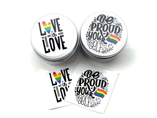 What I Knead to be Proud - Pride dough - set of two stress relief therapy doughs with matching stickers unique self care gift birthday