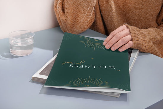 Digital Wellness Journal Workbook tracker for wellbeing self care stress reduction affirmations happiness build self confidence boost your mood
