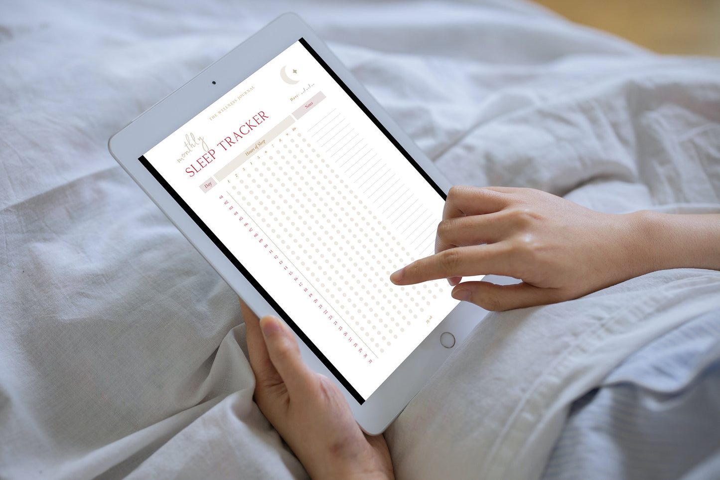 Digital Wellness Journal Workbook tracker for wellbeing self care stress reduction affirmations happiness build self confidence boost your mood